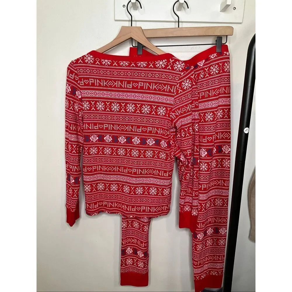 Victoria’s Secret PINK Thermal Fair Aisle Set